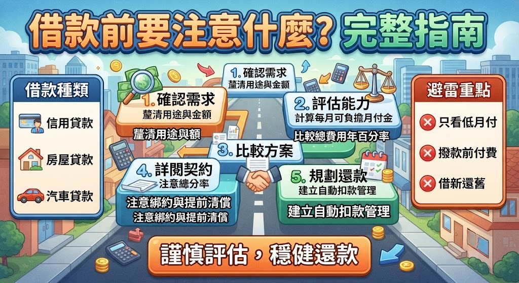借錢怎麼辦？第一次借款前必懂的流程、條件與注意事項